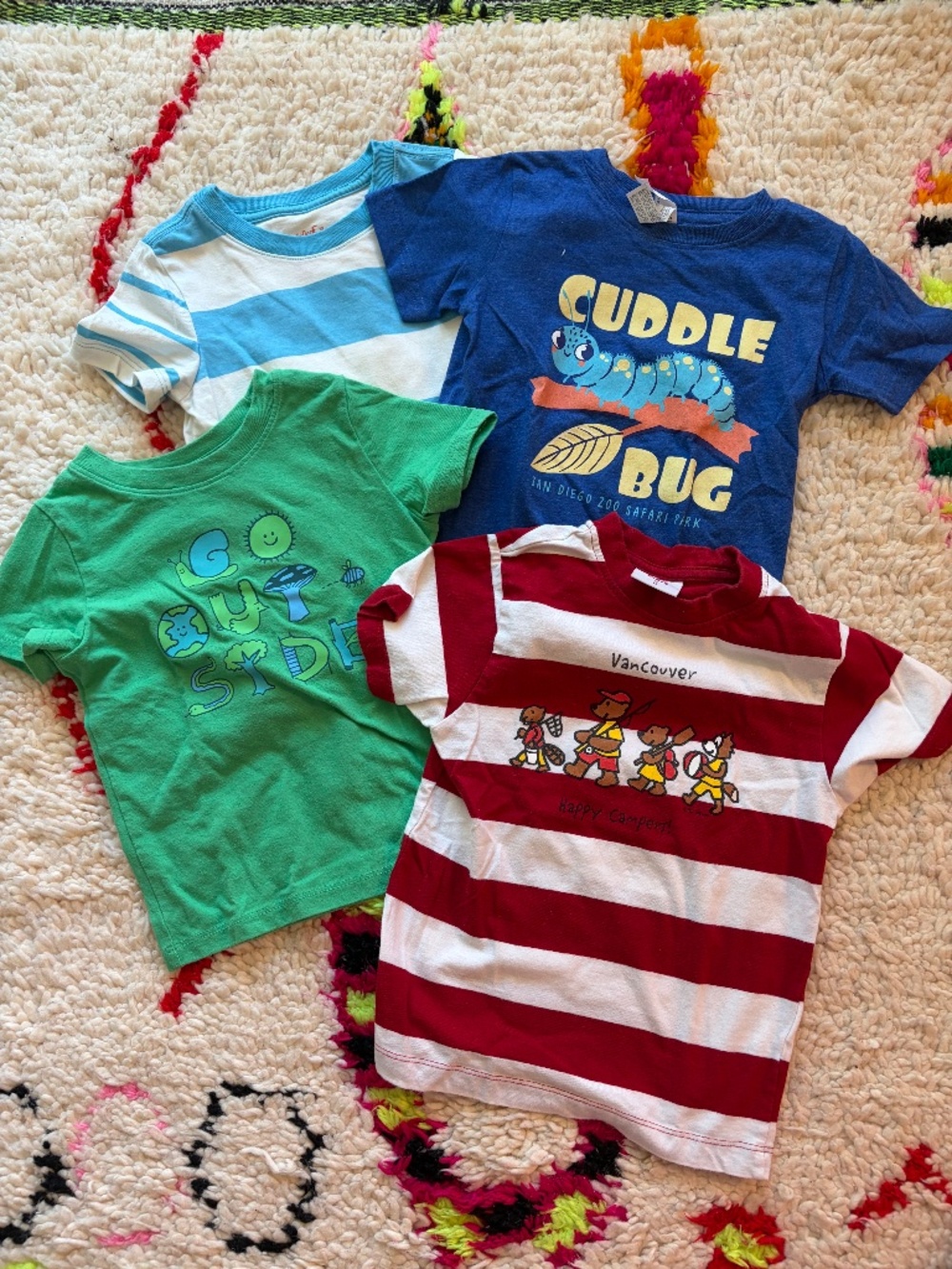 Short Sleeve Tees, Bundle of 4 - 2T